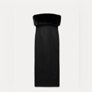 Zara Black Strapless Dress